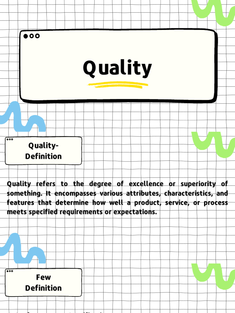 Quality | PDF