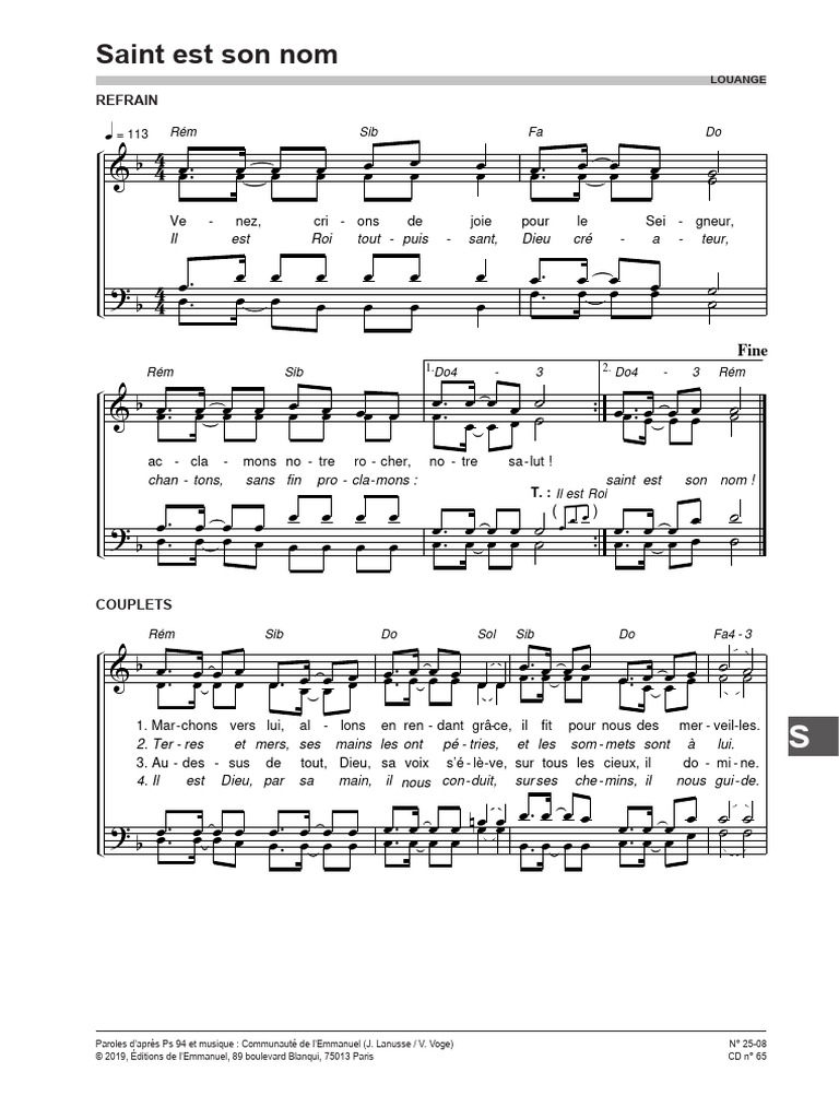 Saint Est Son Nom Pdf