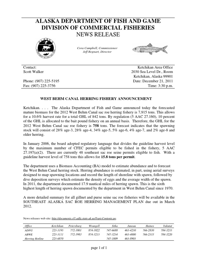 Alaska Department of Fish and Game Division of Commercial Fisheries PDF
