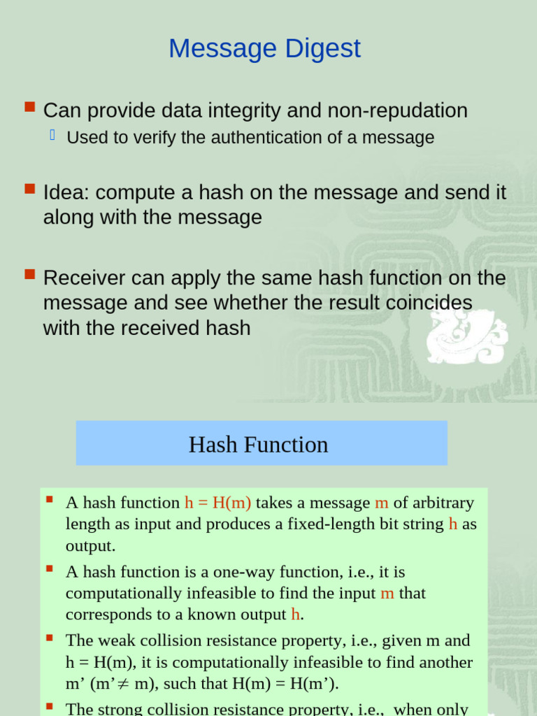 Hash Functions and Digital Signatures | PDF