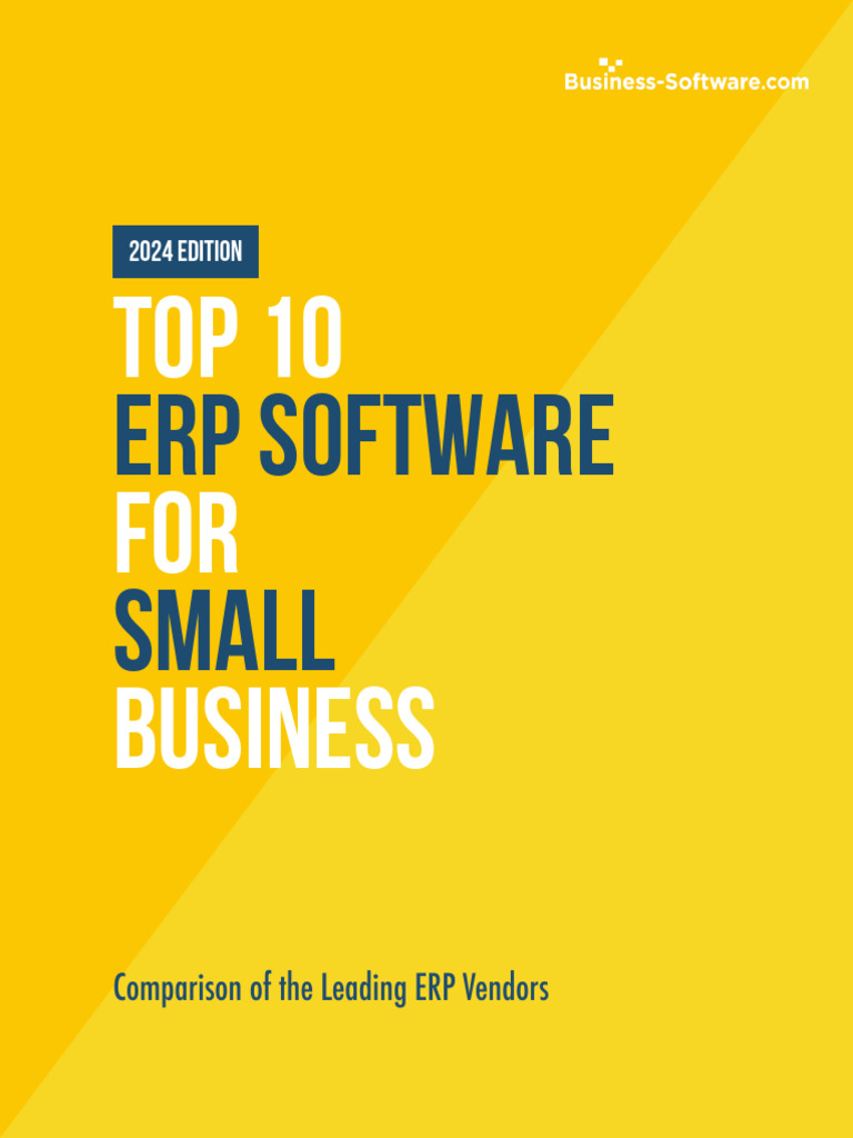 Top 10 ERP Software for Small Businesses | PDF | Enterprise Resource ...