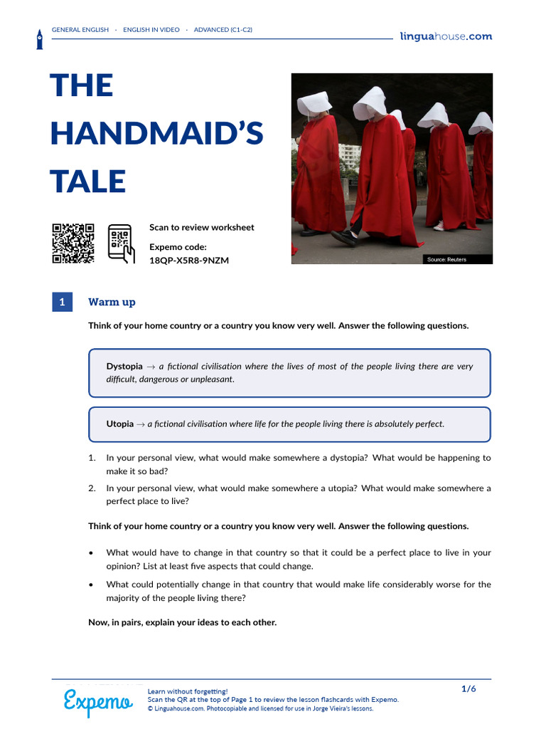 The Handmaids Tale British English Teacher | PDF