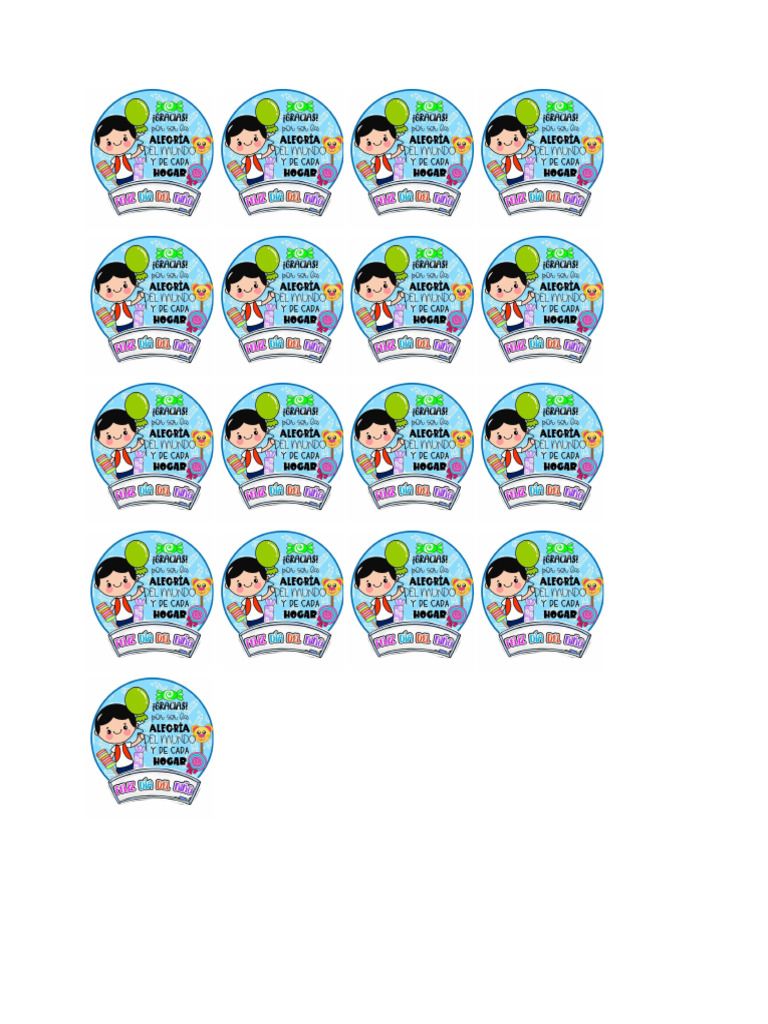 Stickers Niño | PDF