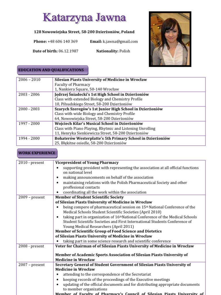 Poland cv photo picture