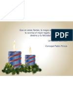 Concejal Pablo Ponce Les Desea Felices Fiestas