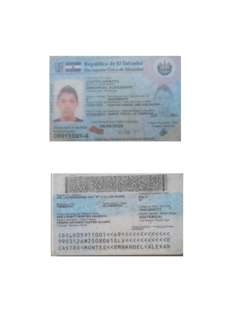 Documento DUI | PDF