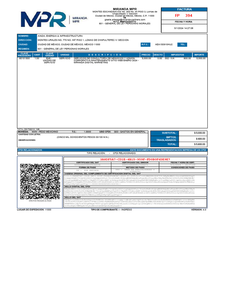 Fact Miranda MPR Enero | PDF