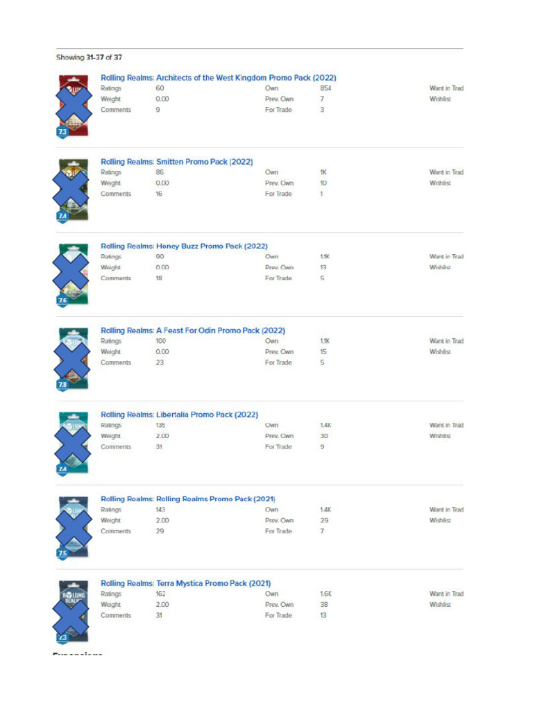 Rolling Realms Packs | PDF