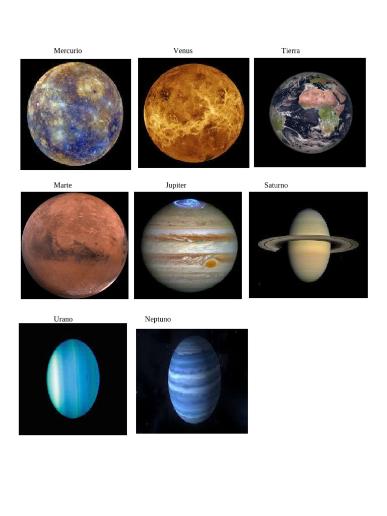 Planetas Imagenes | PDF