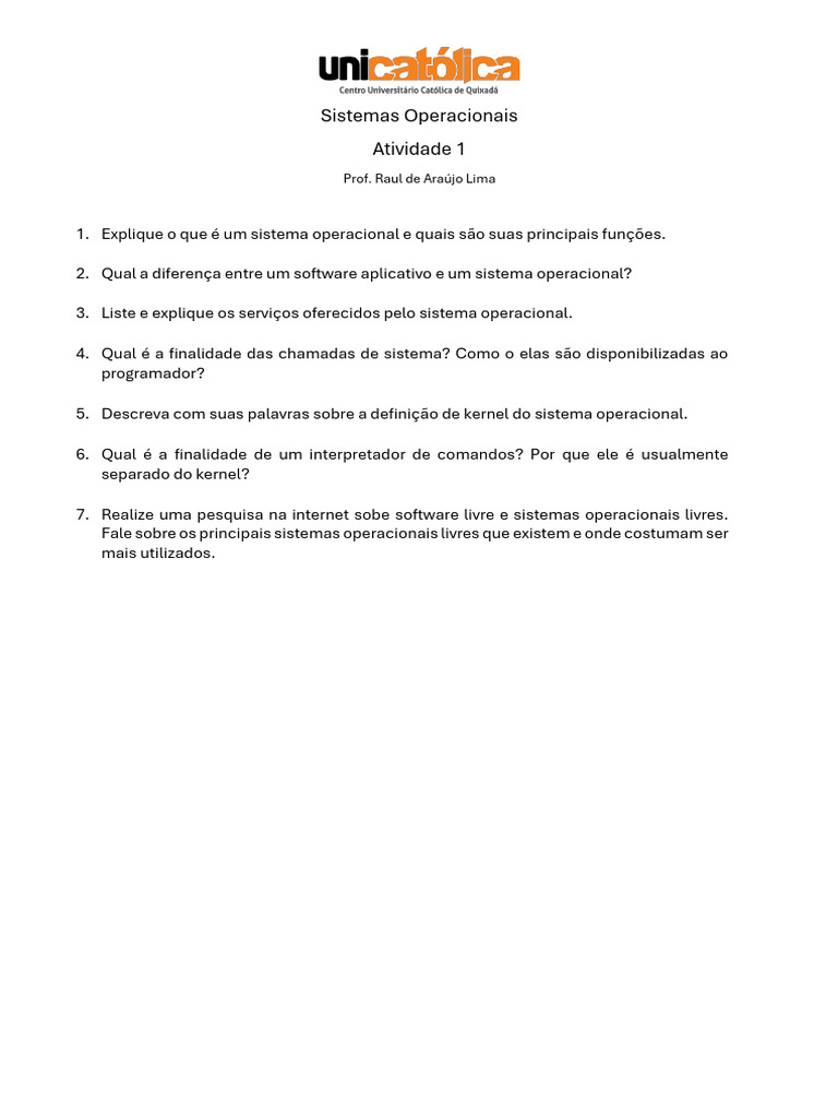 Atividade | PDF