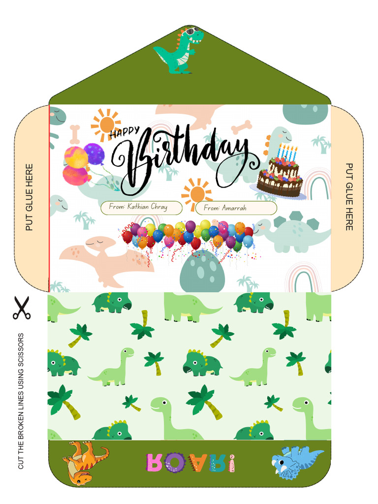 Money Envelope For Birthday | PDF