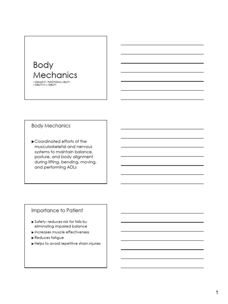 body-mechanics-student-pdf