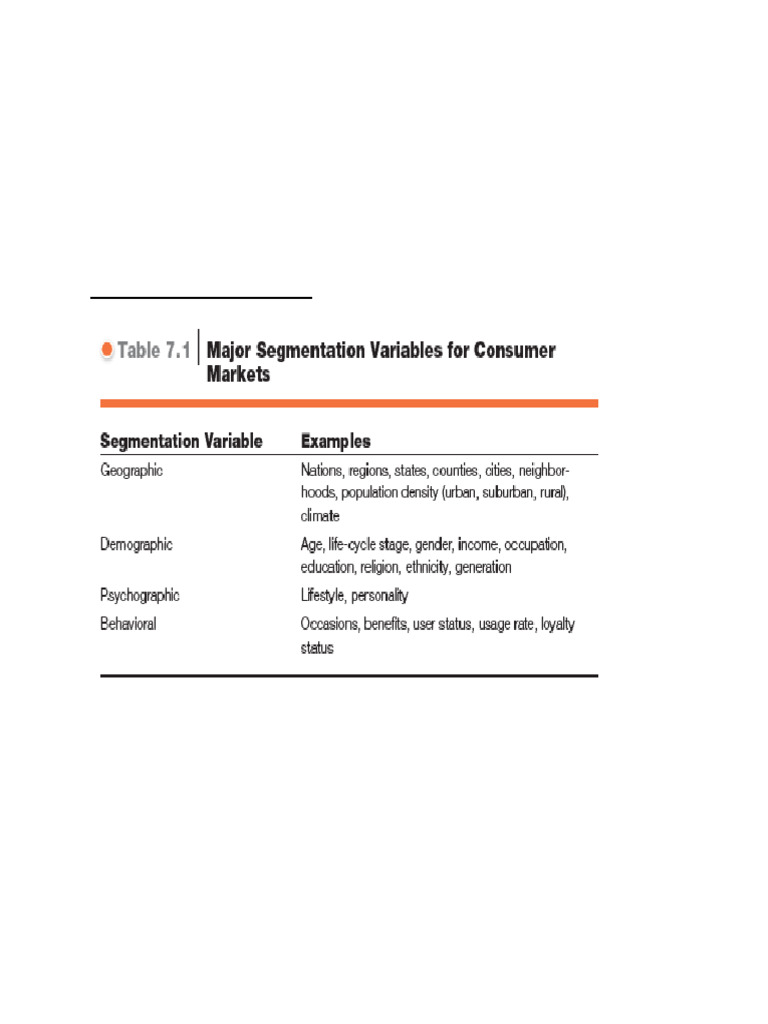 Market Segmentation | PDF