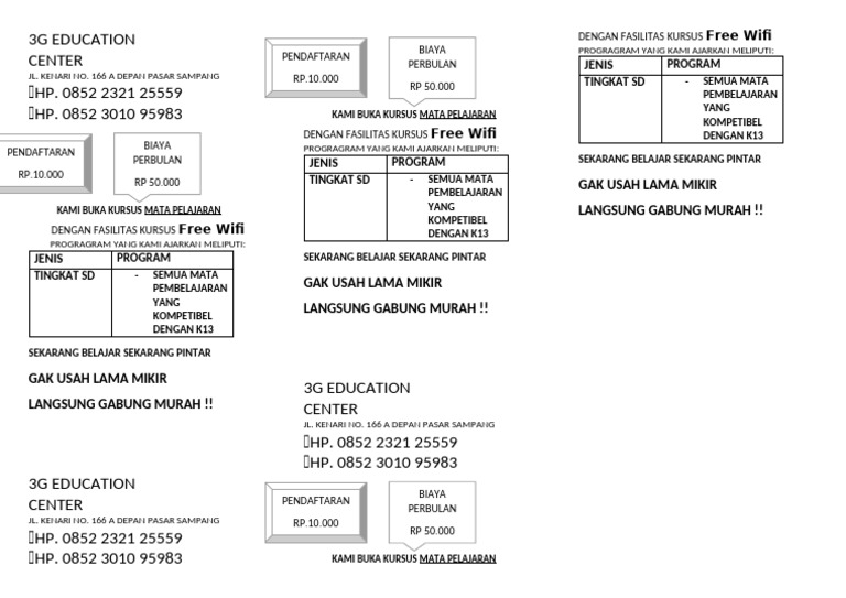 3G Education PDF
