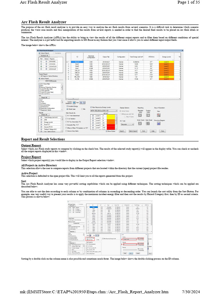 Análise de Resultados de Arc Flash | PDF | Informática | Computadores
