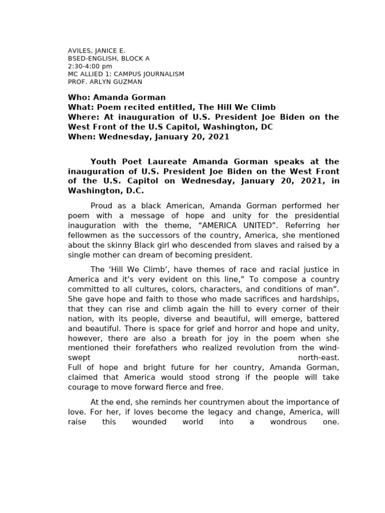 Activity 1 news writing pdf