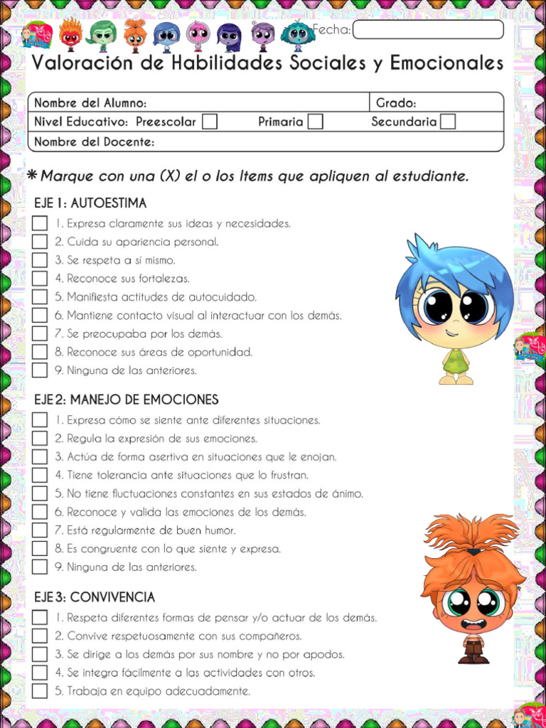 Test de Emociones | PDF