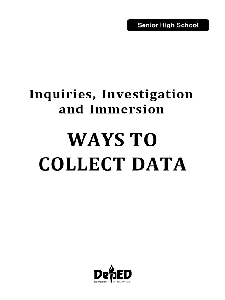 4TH Quarter Lesson 1 Ways To Collect Data | PDF