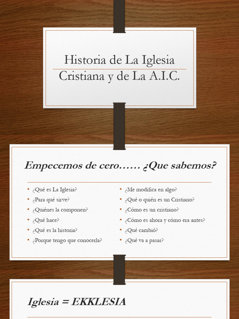 Historia de La Iglesia Cristiana 2024 | PDF