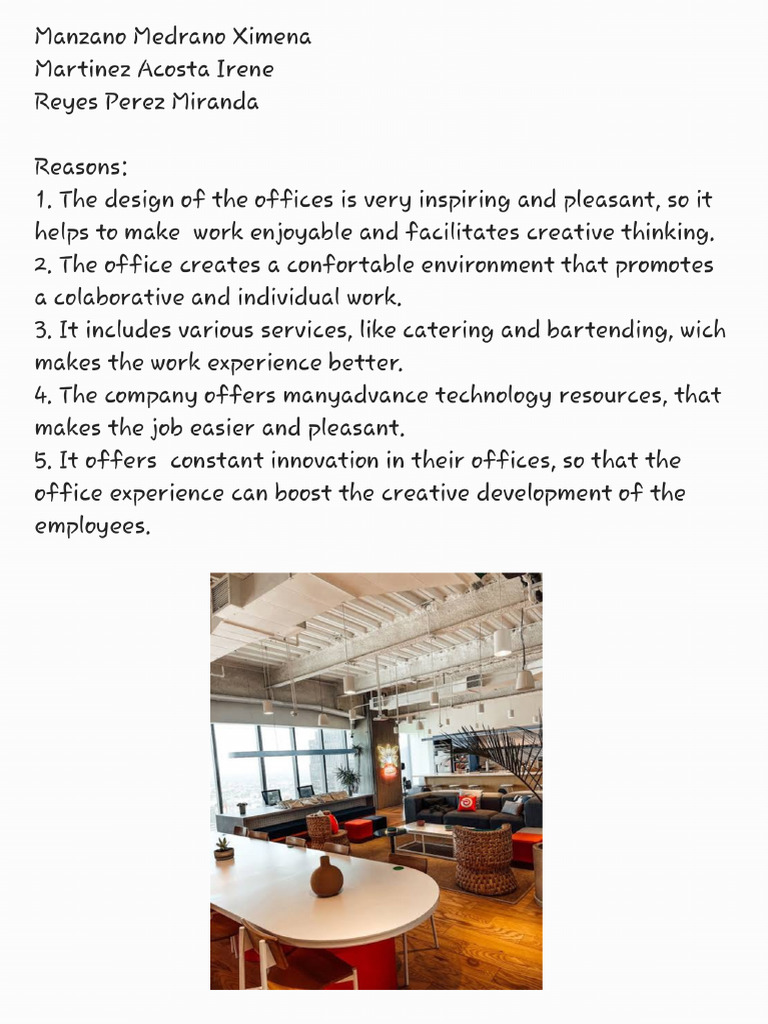 The Ideal Work Environment - 240819 - 163723 | PDF