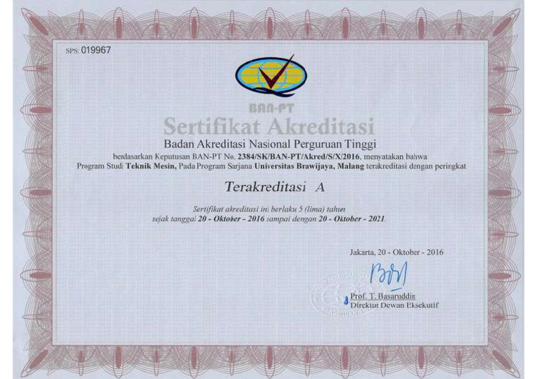 Akreditasi Teknik Mesin Ub Pdf