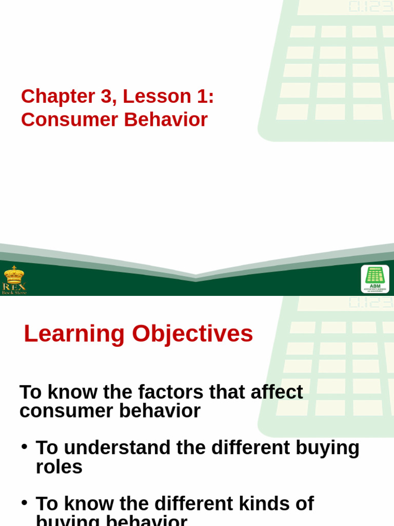 7 Consumer Behavior | PDF