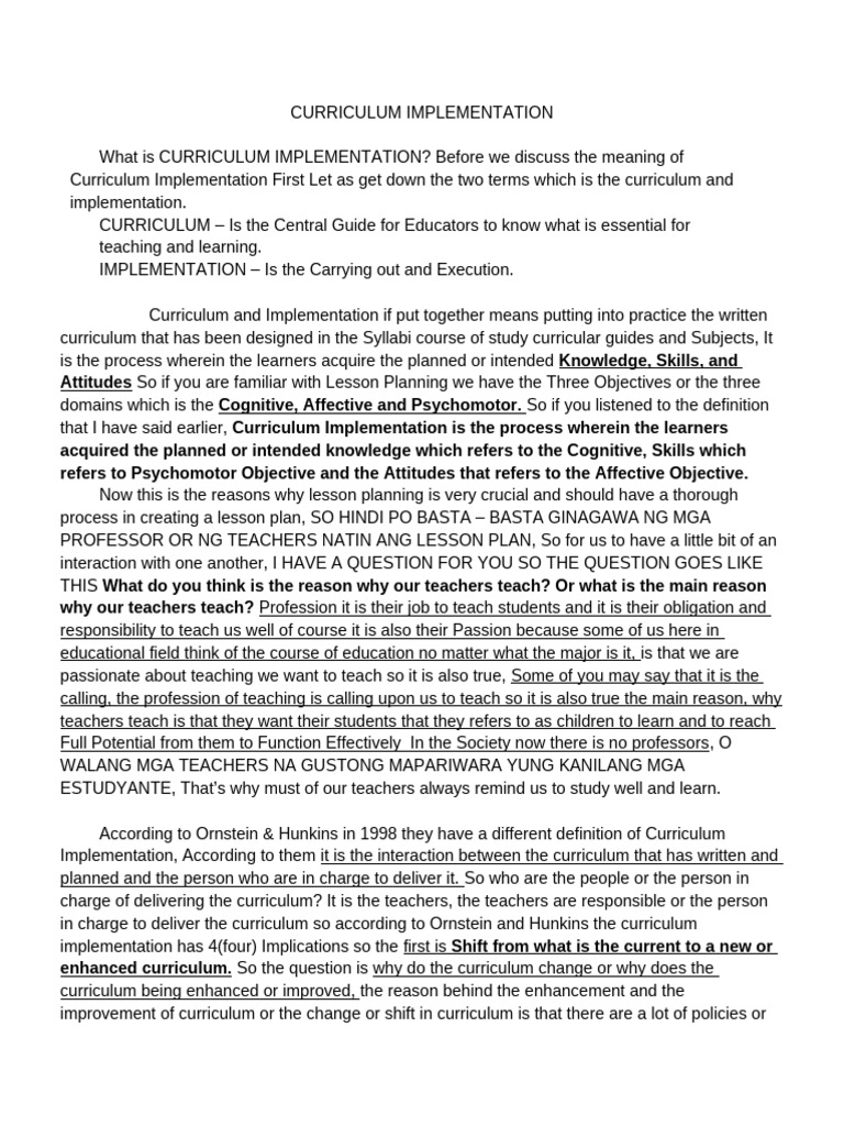 What Is Curriculum Research Pdf Notes