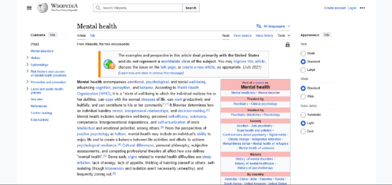 430 - Mental Health - Wikipedia | PDF