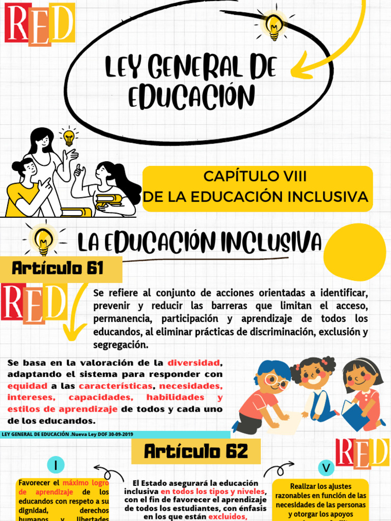 Educación Inclusiva en la Ley General | PDF | Educación especial ...