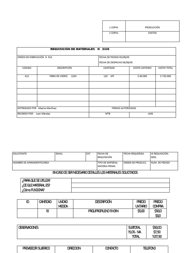 Requisición de Compra | PDF