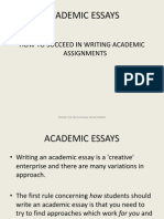 Academic Skills Essay Writing