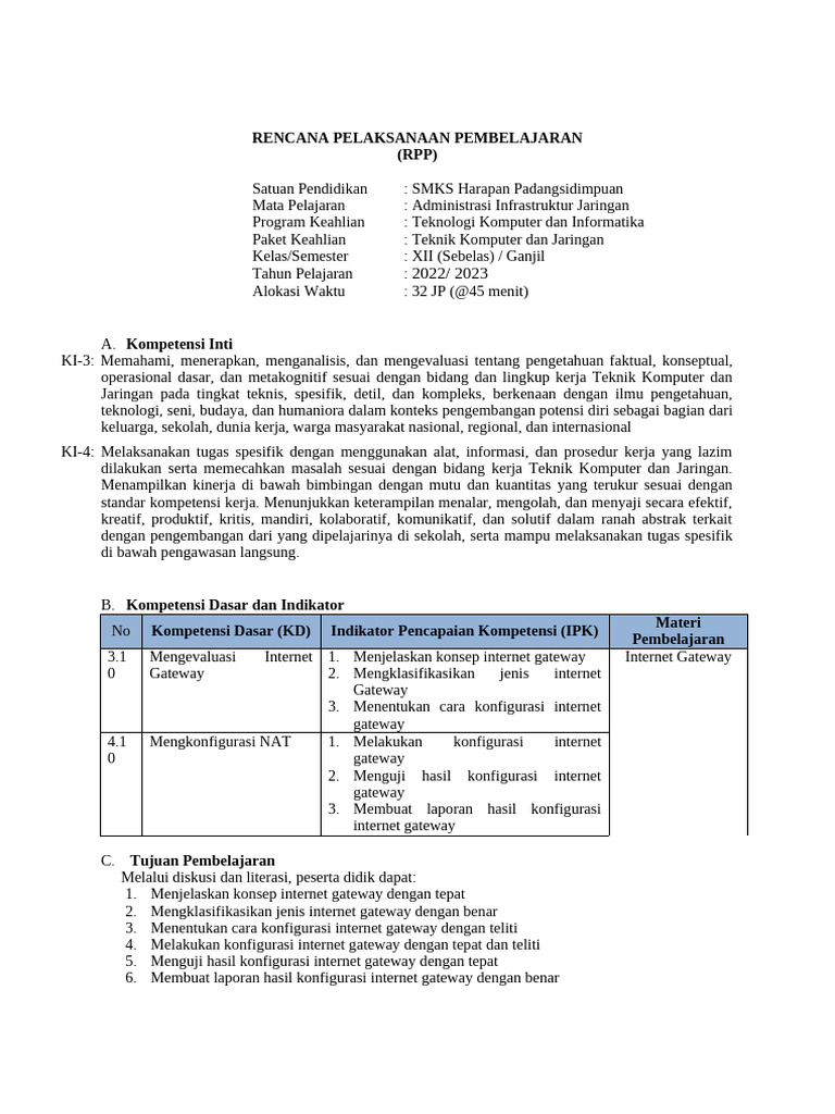 RPP1 | PDF