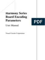 Harmony Series Board Encoding Parameters: User Manual