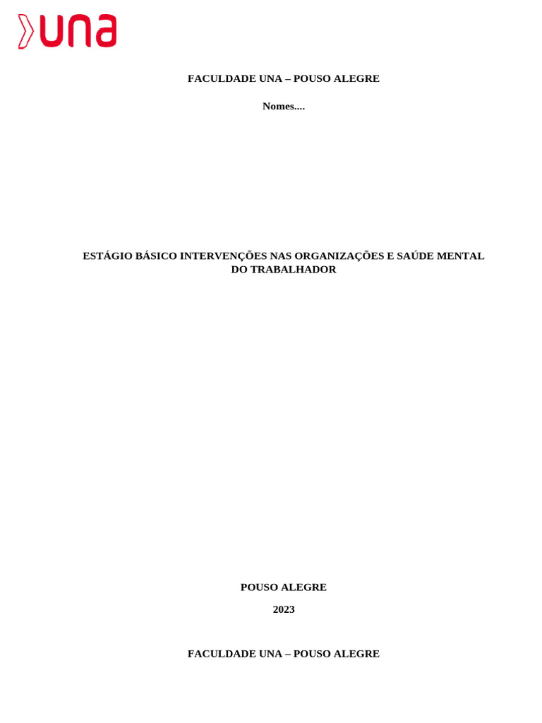 Modelo de Relatório Final | PDF