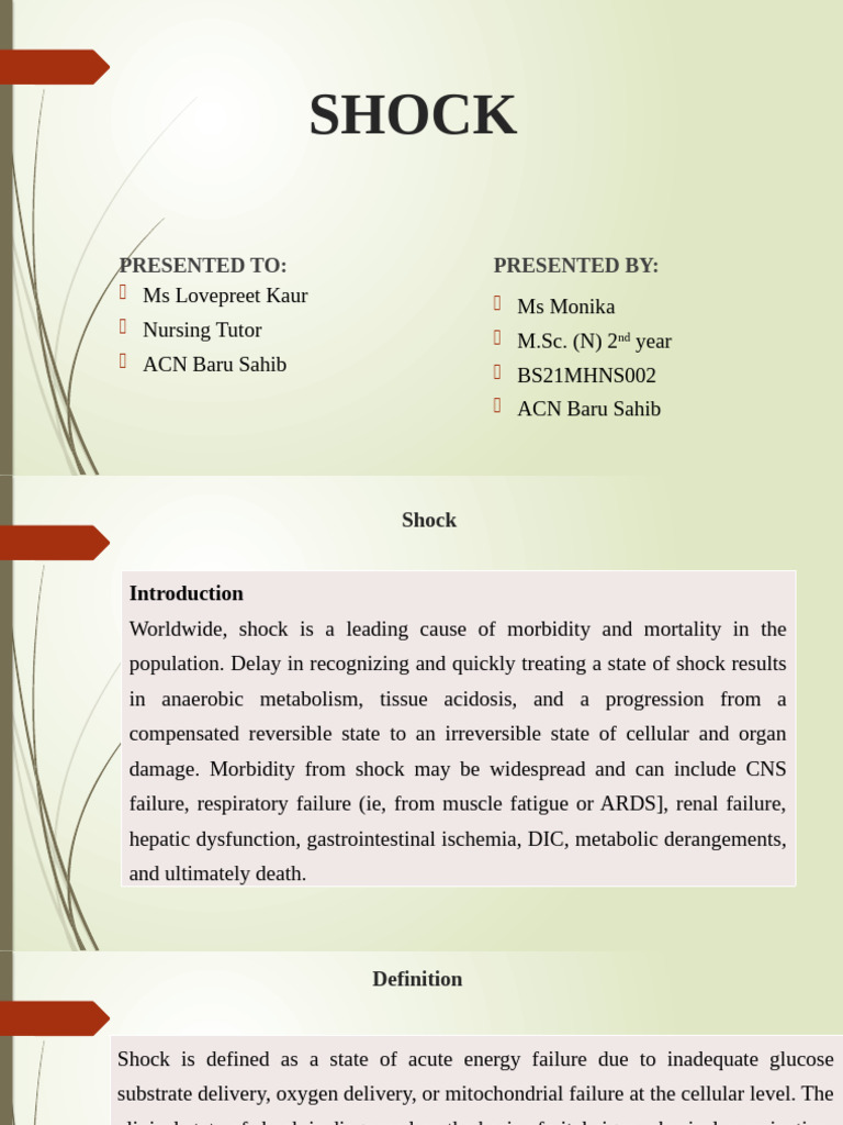 Shock | PDF