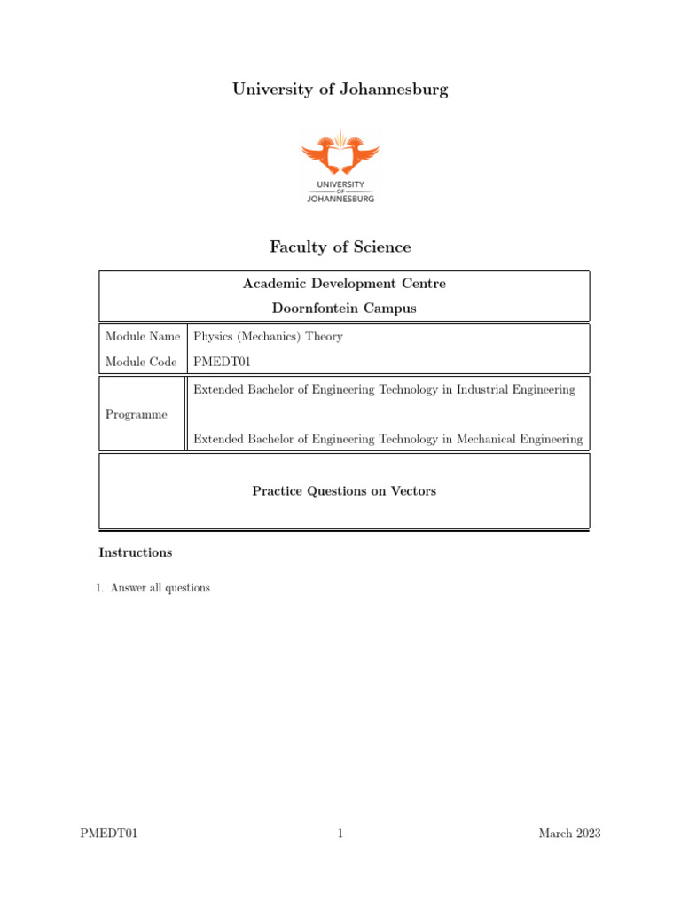 Practice questions on vectors pdf