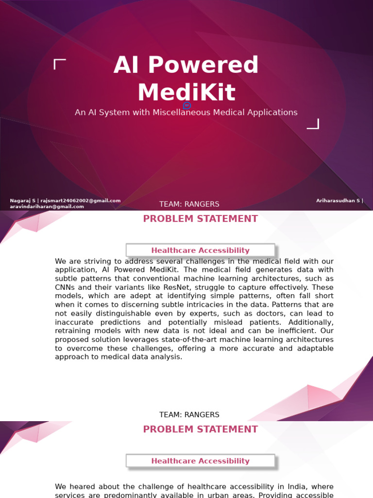 AI Powered MediKit | PDF