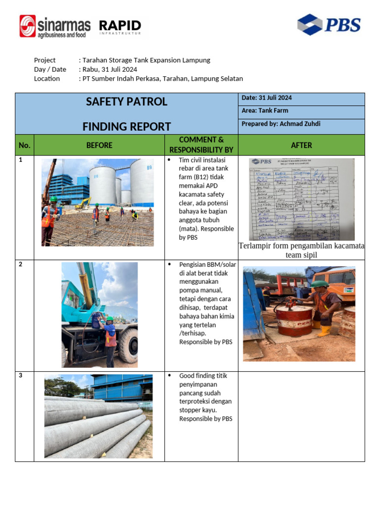 31 Jul 24 - Hse WT Area Tank Farm (After) | PDF