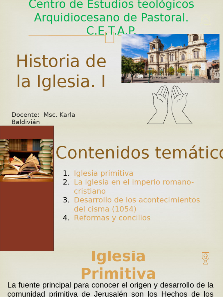 Historia de La Iglesia 1ra Clase | PDF