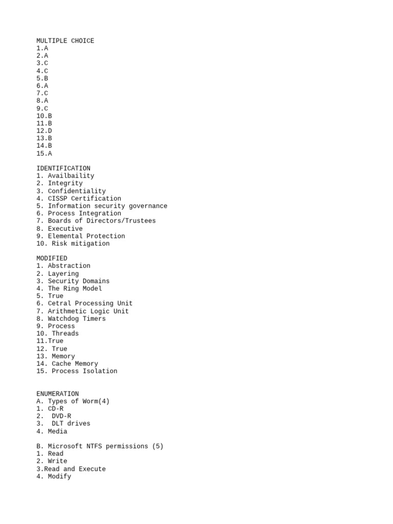 Ite 2 Answer | PDF