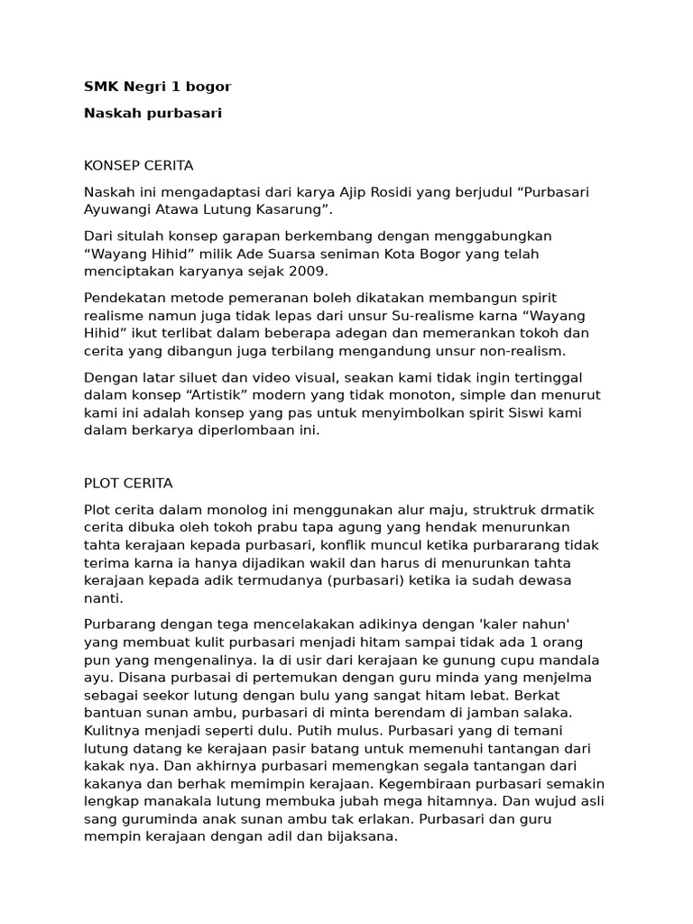 Naskah Purbasari | PDF
