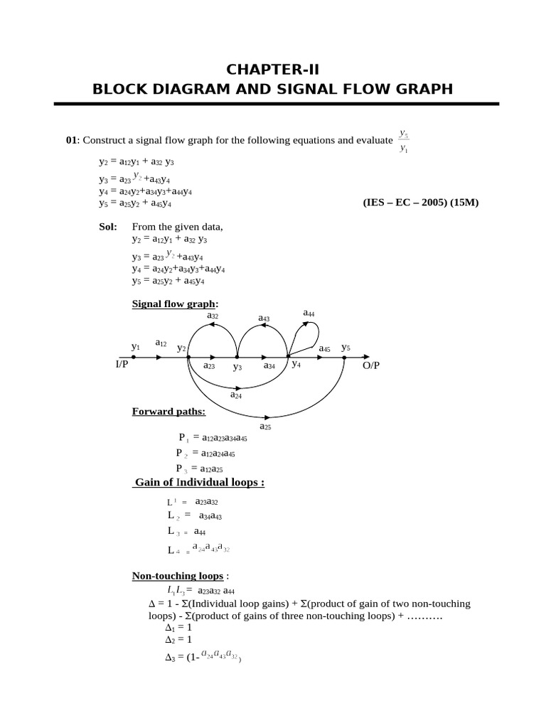 Signal Flow Graph Analysis for ECE | PDF | Signal Processing | Control ...