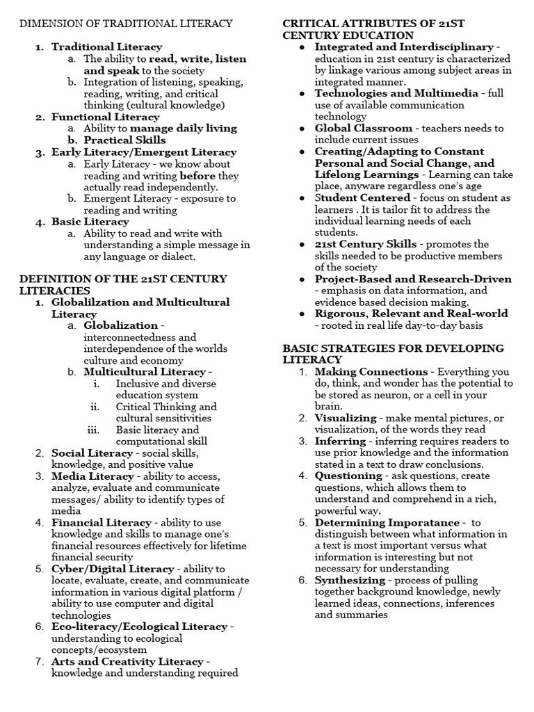 Literacy | PDF