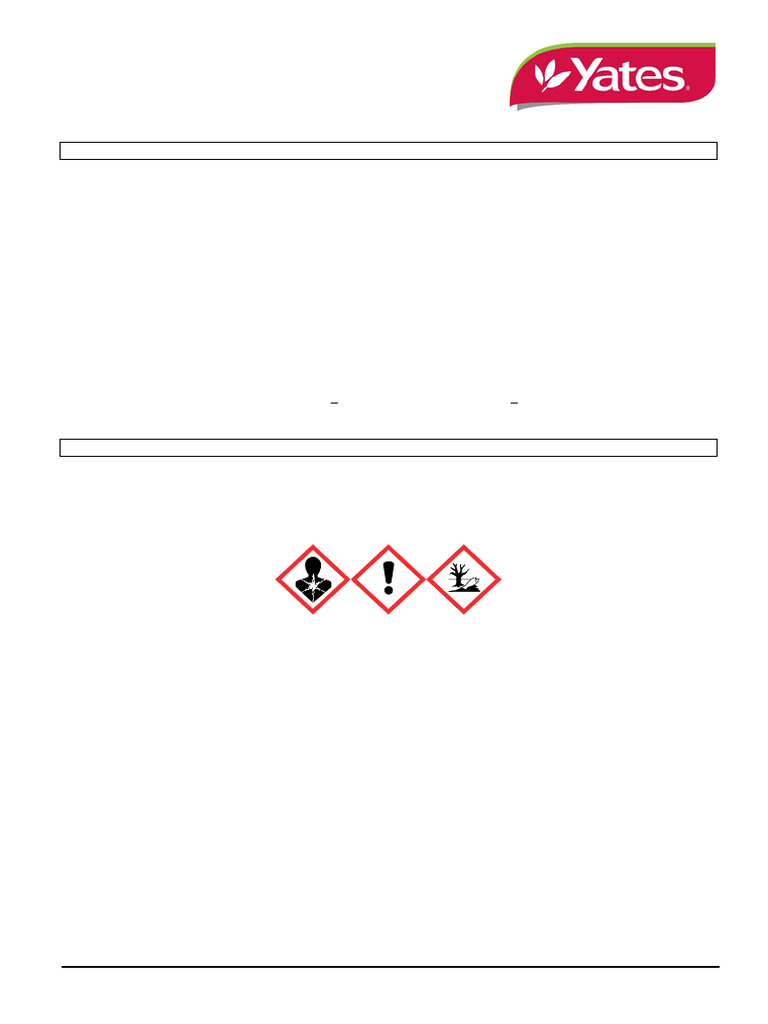 Yates Copper Oxychloride-Nz SDS | PDF