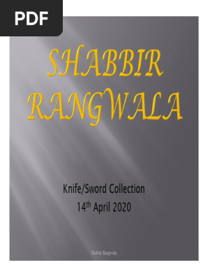 Shabbir Rangwala Knife Collection