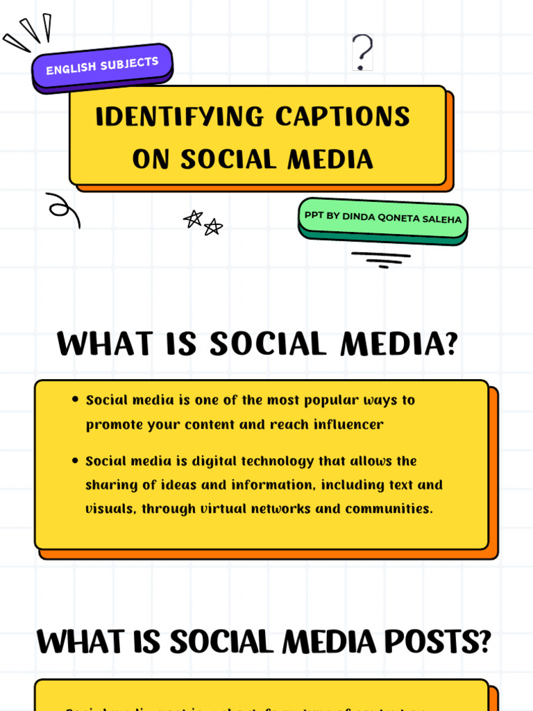 Identifying Captions On Social Media | PDF | Career & Growth | Social ...