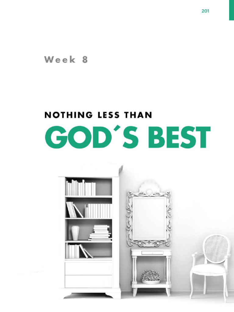 Week8_Nothing-Less-Than-Gods-Best | PDF