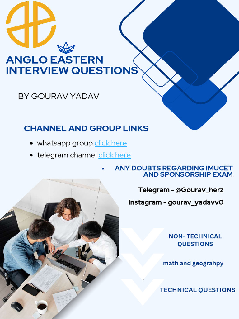 ANGLO EASTERN INTERVIEW MATH PREMIUM QUESTIONS Compressed 5 | PDF