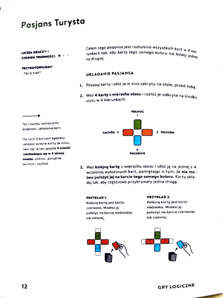 Karty Grabowskiego Gry Logiczne | PDF