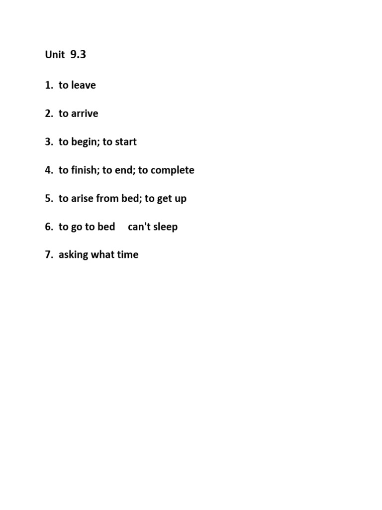 Unit+9 3+vocabulary | PDF
